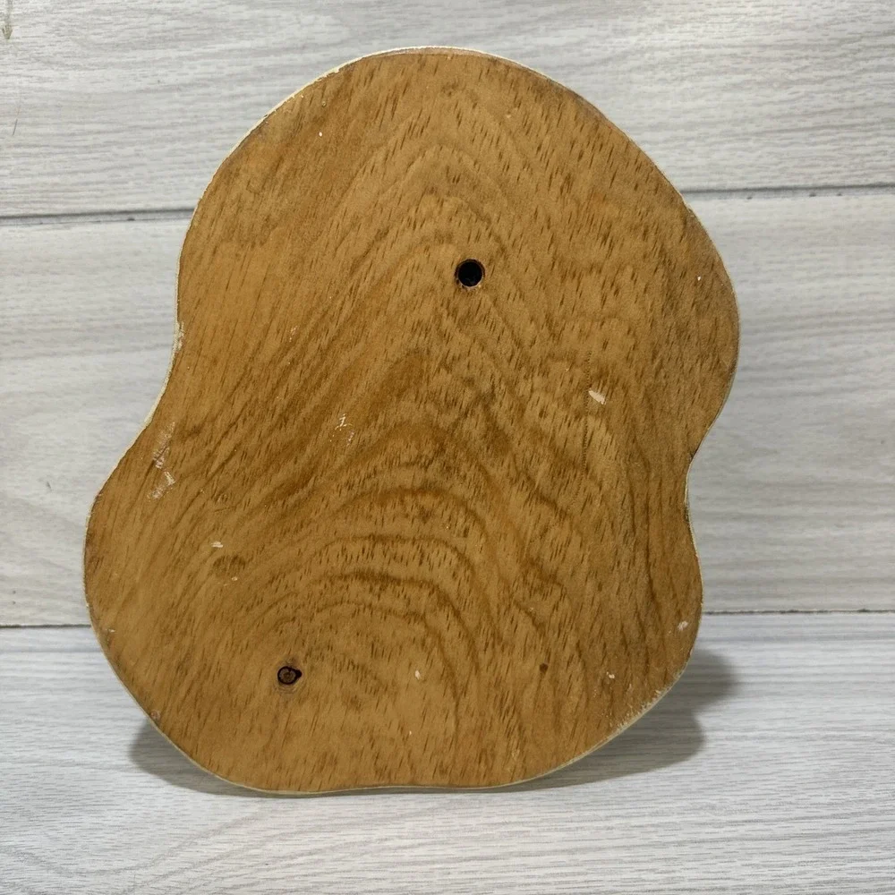 Melted‎ Snowman Winter Holiday Decoration Handmade Wood 10.5x9x5.5